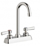 Chicago Faucets W4D-GN1AE35-369AB Workboard Faucet, 4''
